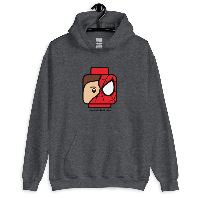 Spidey Super Hero Minifigure Head Custom Unisex Hoodie