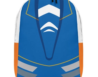 Blue Stripe Orange Rebel Snips Fulcrum Minimalist Backpack