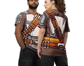 Hunter Minifigure Armor Bounty Unisex E-Sports Jersey  T-Shirt