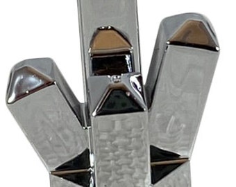 Custom Lego Chrome Plated Rock Crystal 5 Point Gem Jewel Part Building Brick