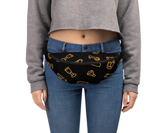 Brick Treasure Parts All-Over Print Fanny Pack Black