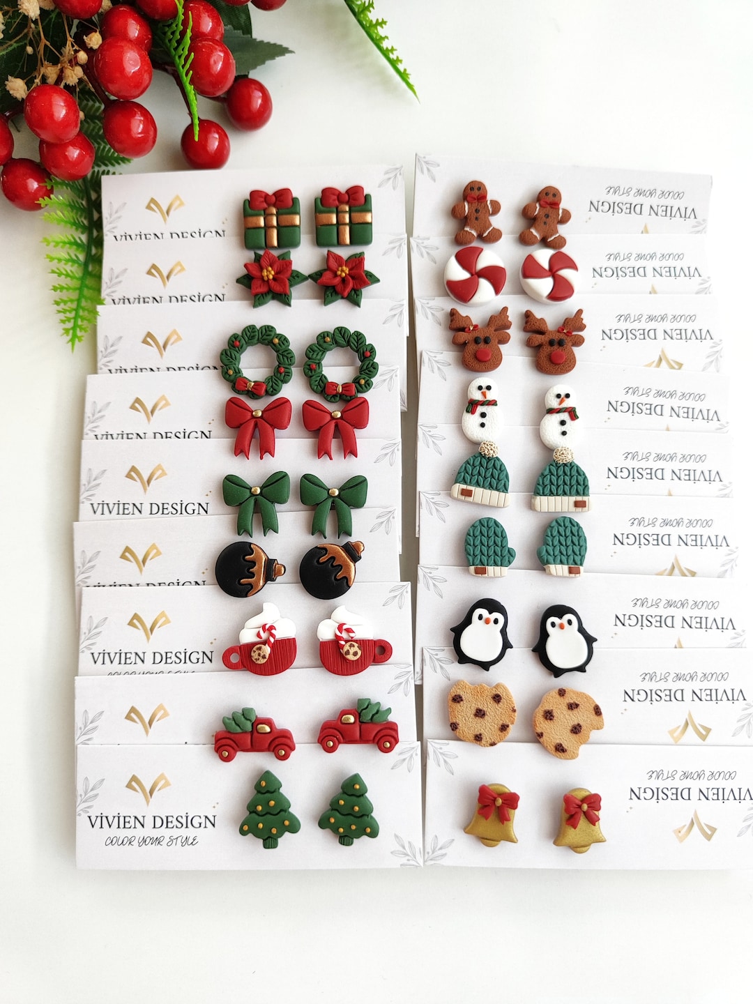 Christmas and Winter Stud Earrings ,christmas Stud Earrings ,winter