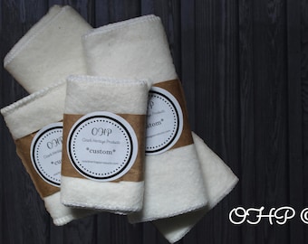 Custom Combo-Knee, Ankle, Wrist, Neck, Castor Oil Packs | Cotton Flannels | Castor Pack | Small size | 100% Natural Cotton |