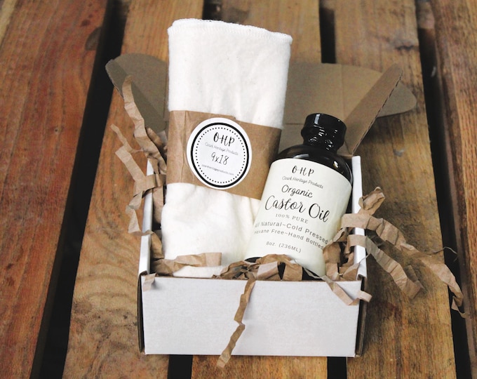 Featured listing image: Castor Oil Pack Kit | Hexane Free | All Natural-100% Cotton Pack