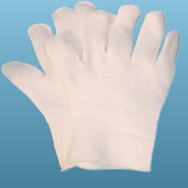 PAIR of Castor Oil Pack Glove Inserts | Unbleached |  100% All Natural Cotton| Handmade | Carpal Tunnel* | Arthritic Hands* |