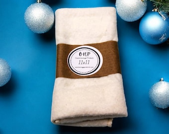 Handmade Unbleached Cotton Castor Oil Pack - Size Medium w/Plastic Cover