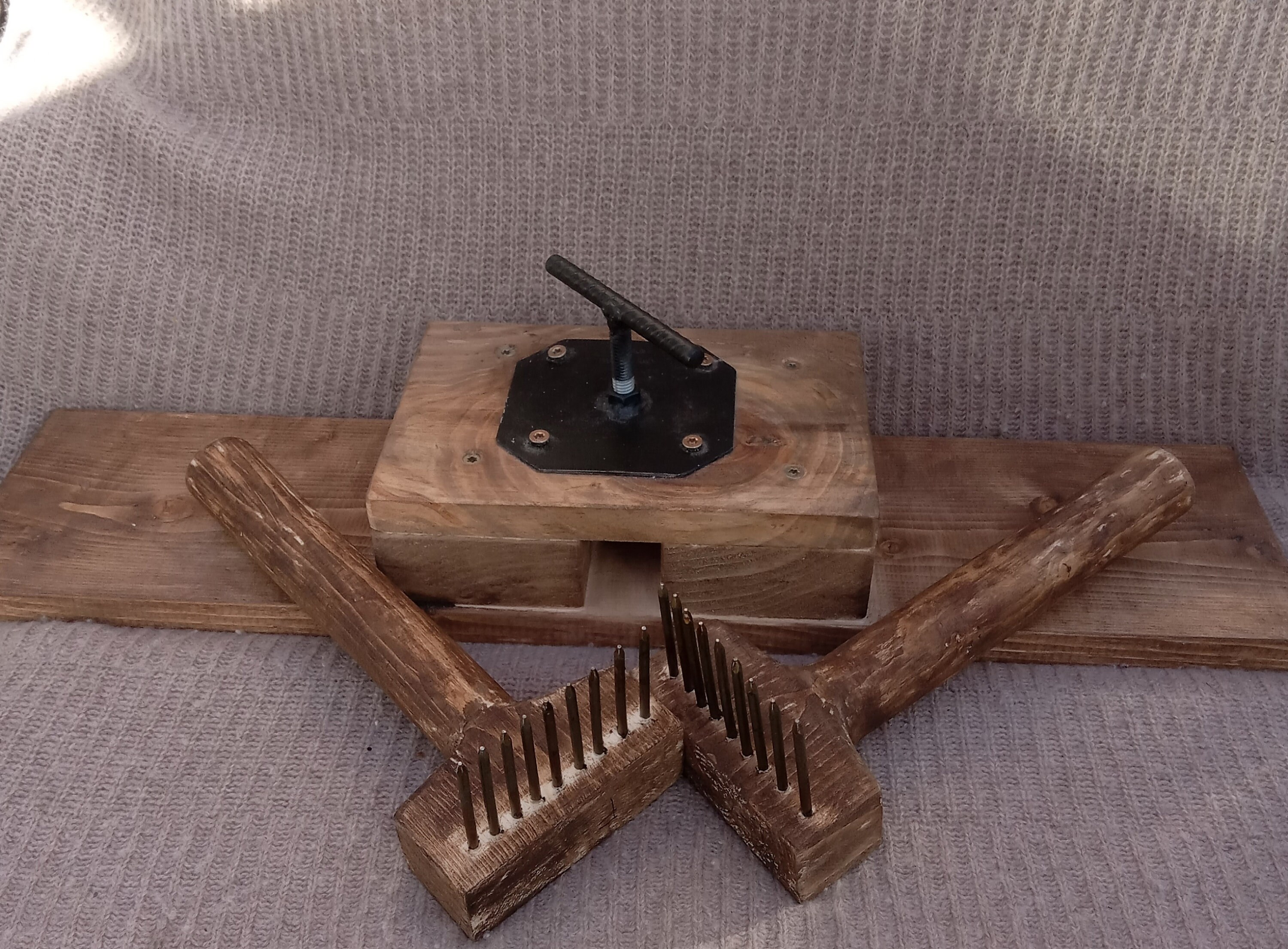 Wooden Wool Comb L'ENVERS, Wool Comb