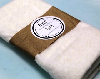 Free Domestic Shipping!* 9x18 *Unbleached* Handmade Castor Oil Pack