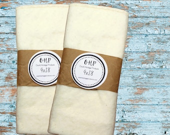 Buy 2 and Save!!!! | 2 9"x18" All Natural 100% Cotton Castor Oil Packs w/ Plastic Covers