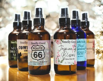 All Natural Body Spray: Vegan Alcohol-Free Perfume Spray