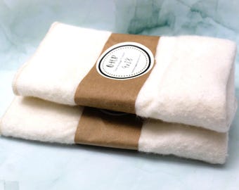 Buy 2 and Save!!!! | 2 9"x18" All Natural 100% Cotton Castor Oil Packs w/ Plastic Covers