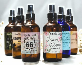 All Natural Body Mist: Vegan Alcohol-Free Perfume Spray