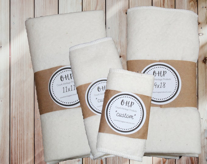 Featured listing image: Best Seller Castor Oil Pack Combo (with plastic covers) ~Handmade Unbleached 100% Cotton~