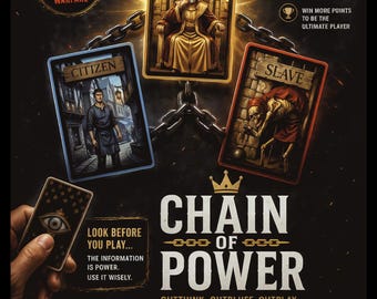 Kaartspel printen en spelen | Strategiespel King Citizen Slave | Strategiespel voor 2 spelers | Blufstrategie | Direct downloaden.
