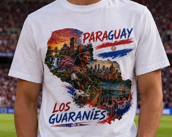 Wereldkampioenschap Paraguay 2026, png PNGEgg | Paraguayaanse voetbalfanshirtontwerp | Digitale download voetbalsupporter | Afdrukbare fanart