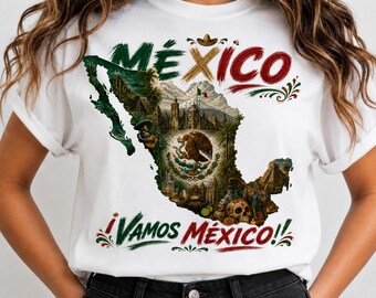 Mexico World Cup 2026 Shirt, Mexico Soccer Fan Tee, Vamos Mexico Football Shirt, Mexican Pride Graphic T-Shirt, Mexico Soccer Unisex Tee