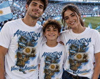 Argentina World Cup 2026 PNG | Argentina Football Fan Shirt Design | Soccer Supporter Digital Download | Printable Fan Art