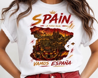 Wereldkampioenschap voetbal Spanje 2026, png PNGEgg | Ontwerp voetbalfanshirt Spanje | Digitale download voetbalsupporter | Afdrukbare voetbalkunst