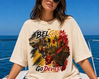 WK België 2026 PNG-België voetbalshirtontwerp-voetbalfan PNG-sublimatie T-shirt grafisch-afdrukbaar voetbalkunstwerk