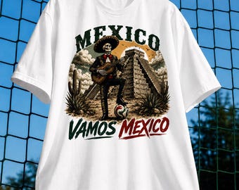 Mexico World Cup 2026 Shirt | Vamos Mexico Soccer Fan Tee | Mexican Football Supporter Shirt | Mexico National Team Inspired T-Shirt