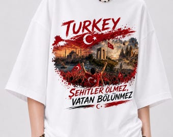 WK voetbal 2026 Turkije grafisch T-shirt voetbalfankleding-Turkije voetbalshirtontwerp (digitale download)