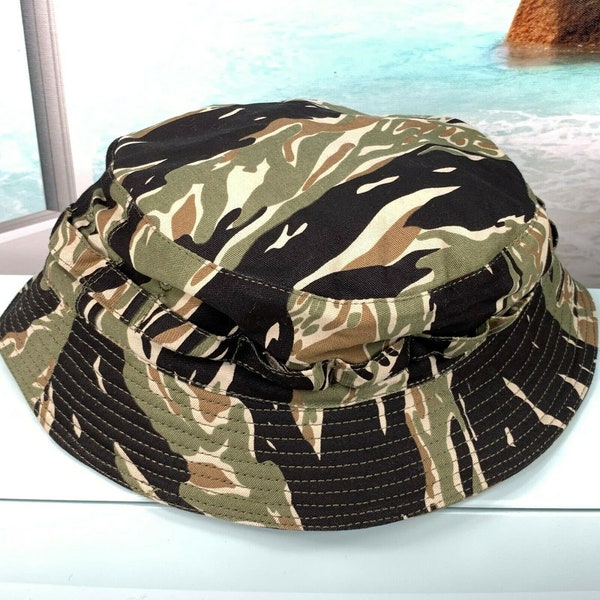 great hat ,  great material , not cheap china hat. SPECIAL FORCES ,  Tiger Stripe Boonie Hat , ussf hat ,  US size:  7 1/8  , mint