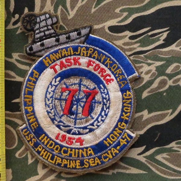 Patch , Task Force 77 - 7th Fleet , TASK FORCE , mare , cva-47 , uss , war patch ,