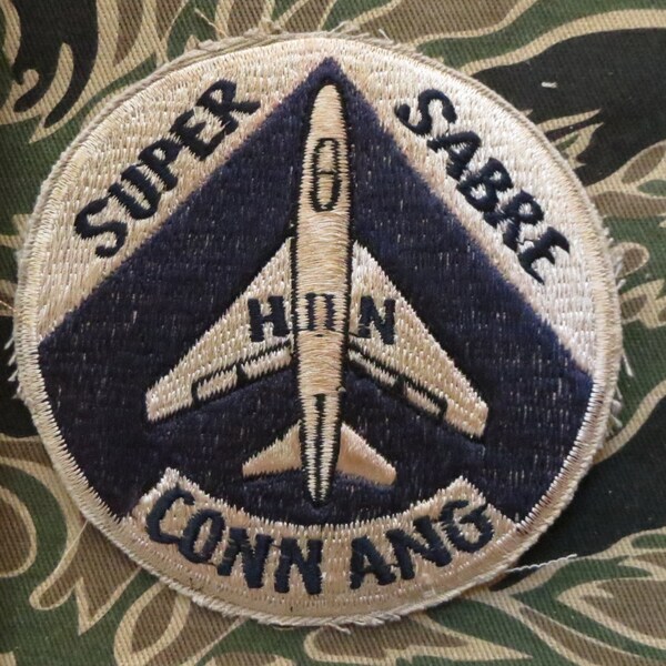 Patch , usaf , us air force , 118th FIS super SABRE HUN conn ang ,