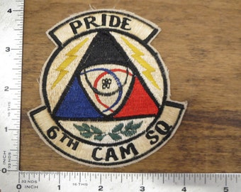 VIETNAM war  Patch  ,   USAF - 6th CAM Squadron  , usaf patch , us air force ,           nam war patch