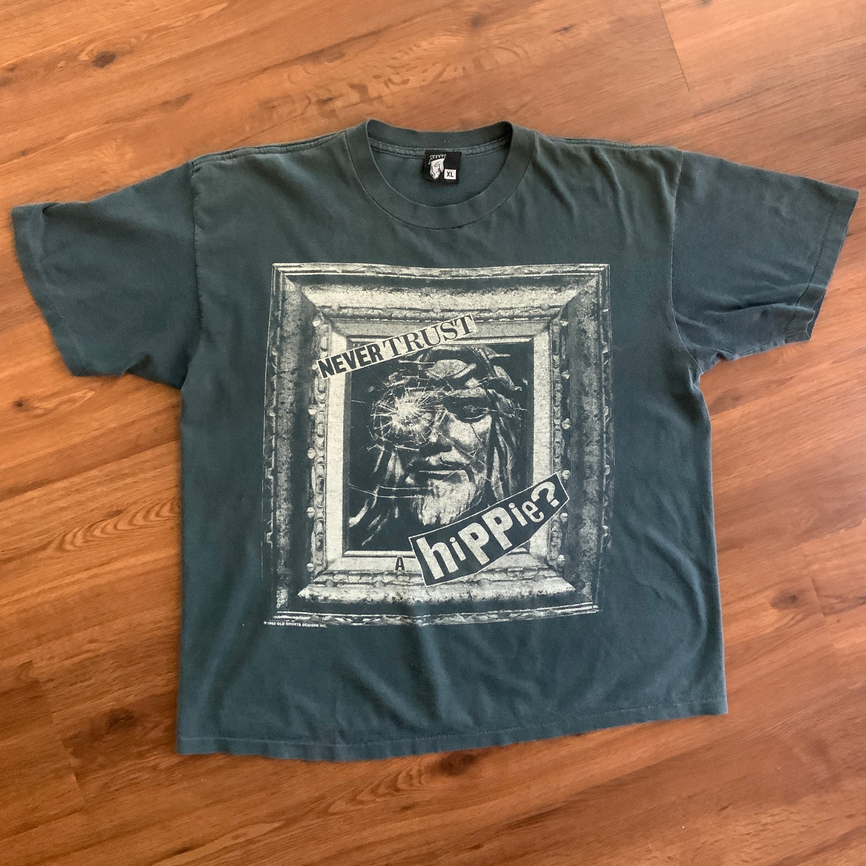 Vintage 80s Old Ghosts T-shirt Jesus Hippie 1980s Vision - Etsy