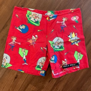 Vintage 80s Life's A Beach Surfgear Jetsons Shorts 1980s Bad Boy