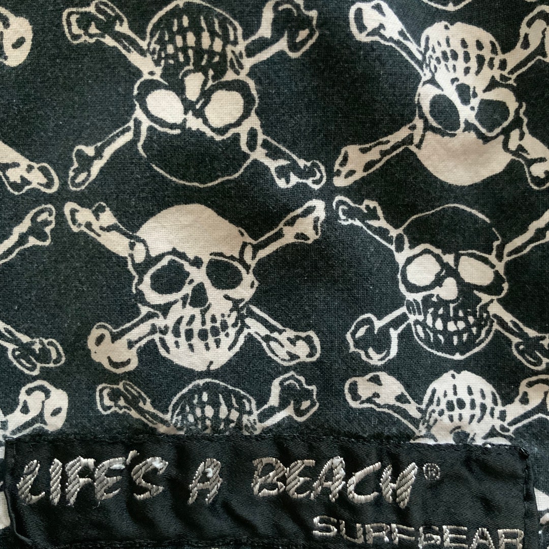 Vintage 80s Life's A Beach Surfgear Punk Skull Shorts 1980s Vintage 80s Life's A Beach Surfgear Punk Skull Shorts 1980s
