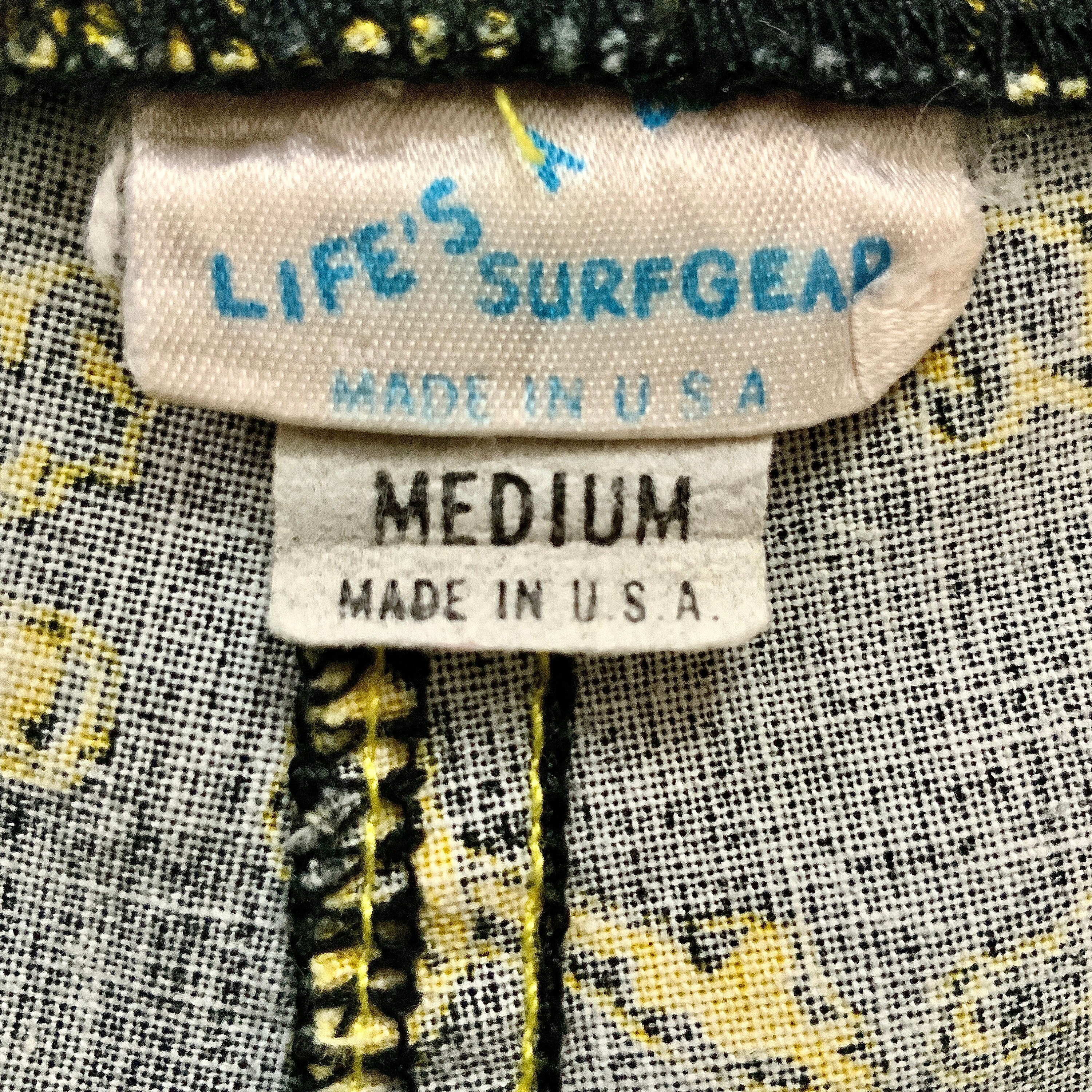 Vintage 80s Life's A Beach Surfgear Yellow Punk Skull Shorts Vintage 80s Life's A Beach Surfgear Yellow Punk Skull Shorts