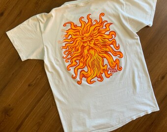 Vintage 80s Santa Cruz Jason Jessee Sun God Sk8 Shirt 1980s