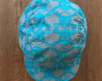 Vintage 80s Life's A Beach Surfgear Beret Hat 1980 Skate Punk AOP