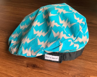 Vintage 80s Life's A Beach Surfgear Punk Skulls Hat 1980 Skate AOP