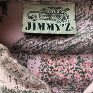 Vintage 80s 90s Jimmy’z Eyes Button Up  Shirt 1980s Jimmy Z Surf Skate Mouths 1990s Punk