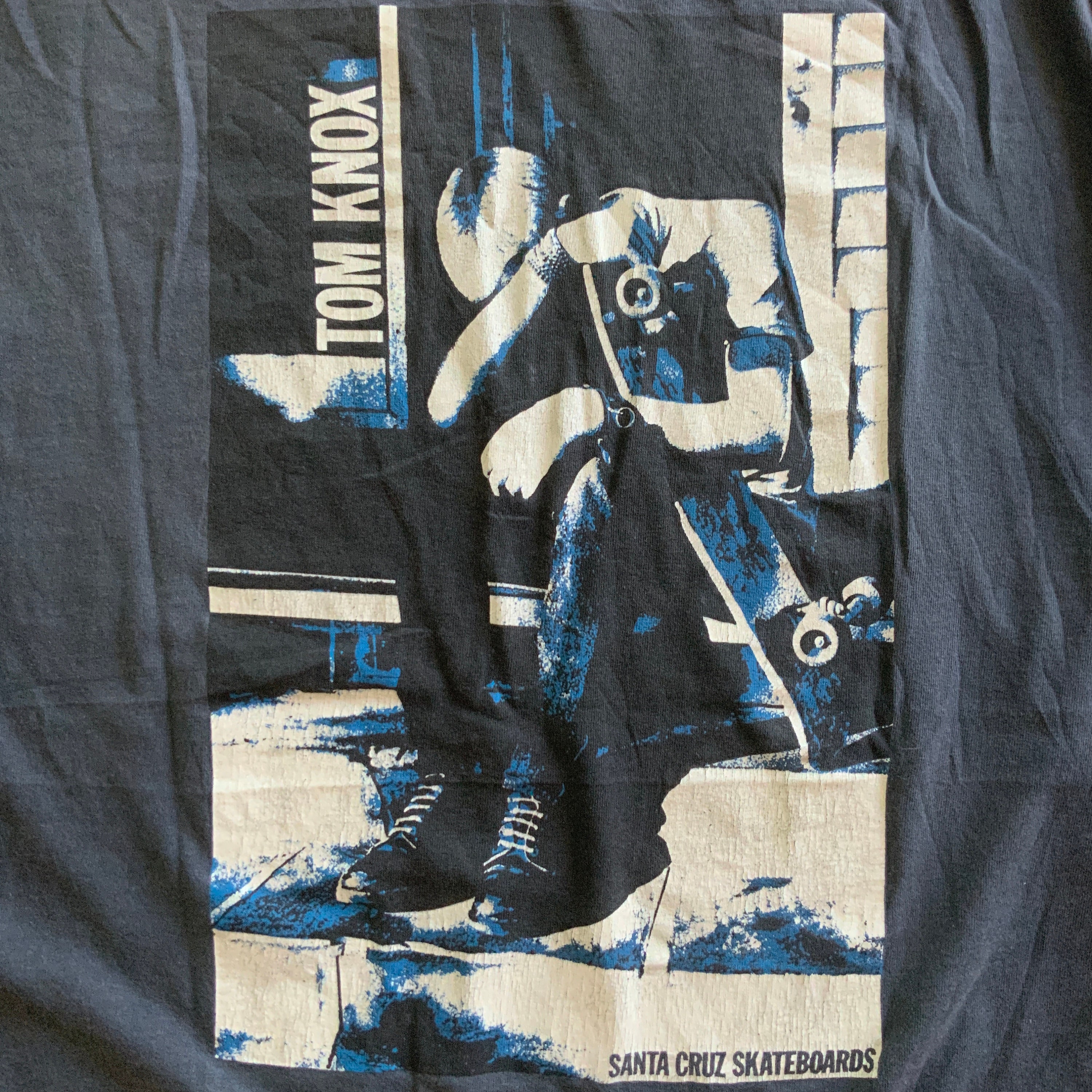 Vintage 80s Santa Cruz Tom Knox Discord Skate T-shirt 1980s Vintage 80s Santa Cruz Tom Knox Discord Skate T-shirt 1980s