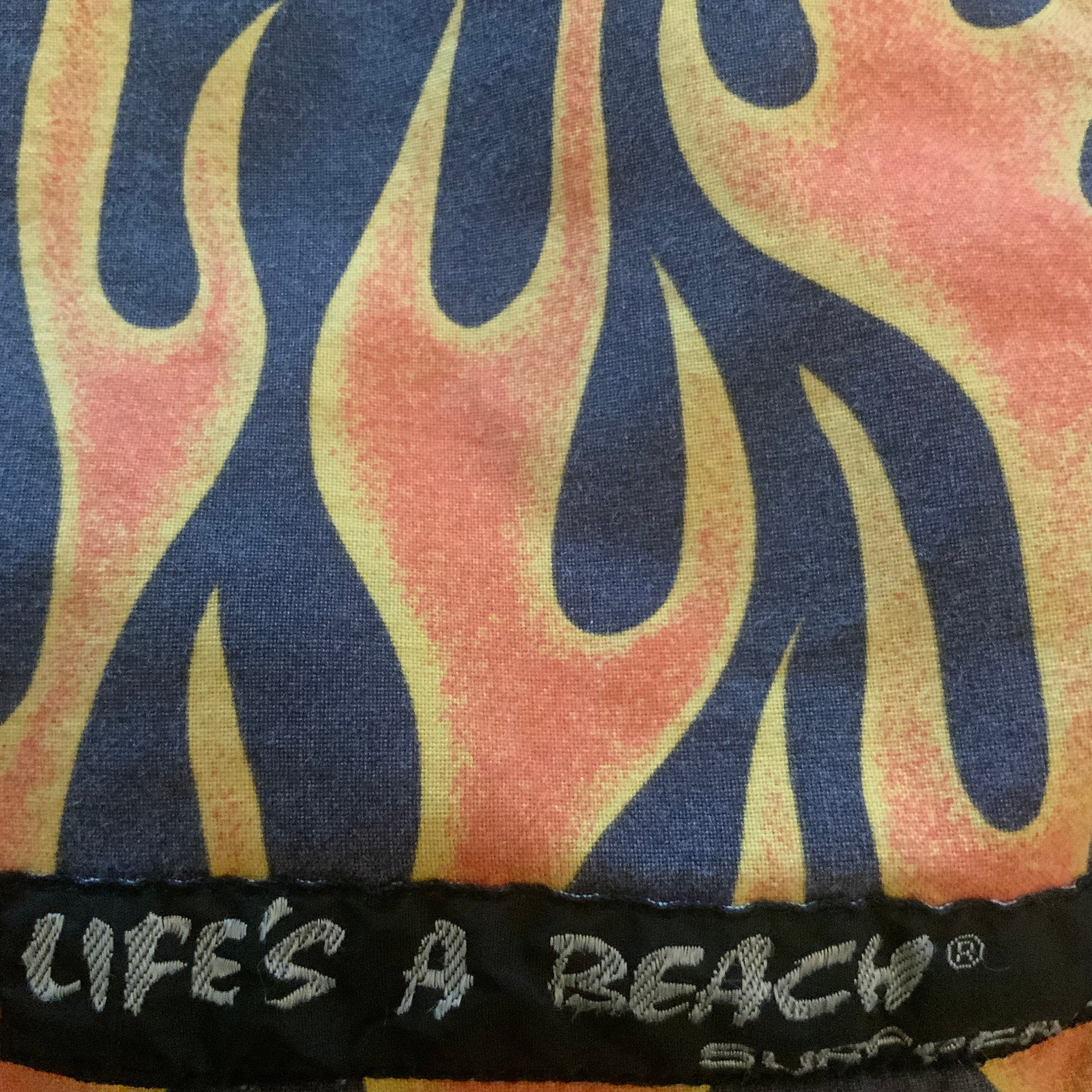 Vintage 80s Life's A Beach Surfgear Devil Flames Hell Shorts Vintage 80s Life's A Beach Surfgear Devil Flames Hell Shorts