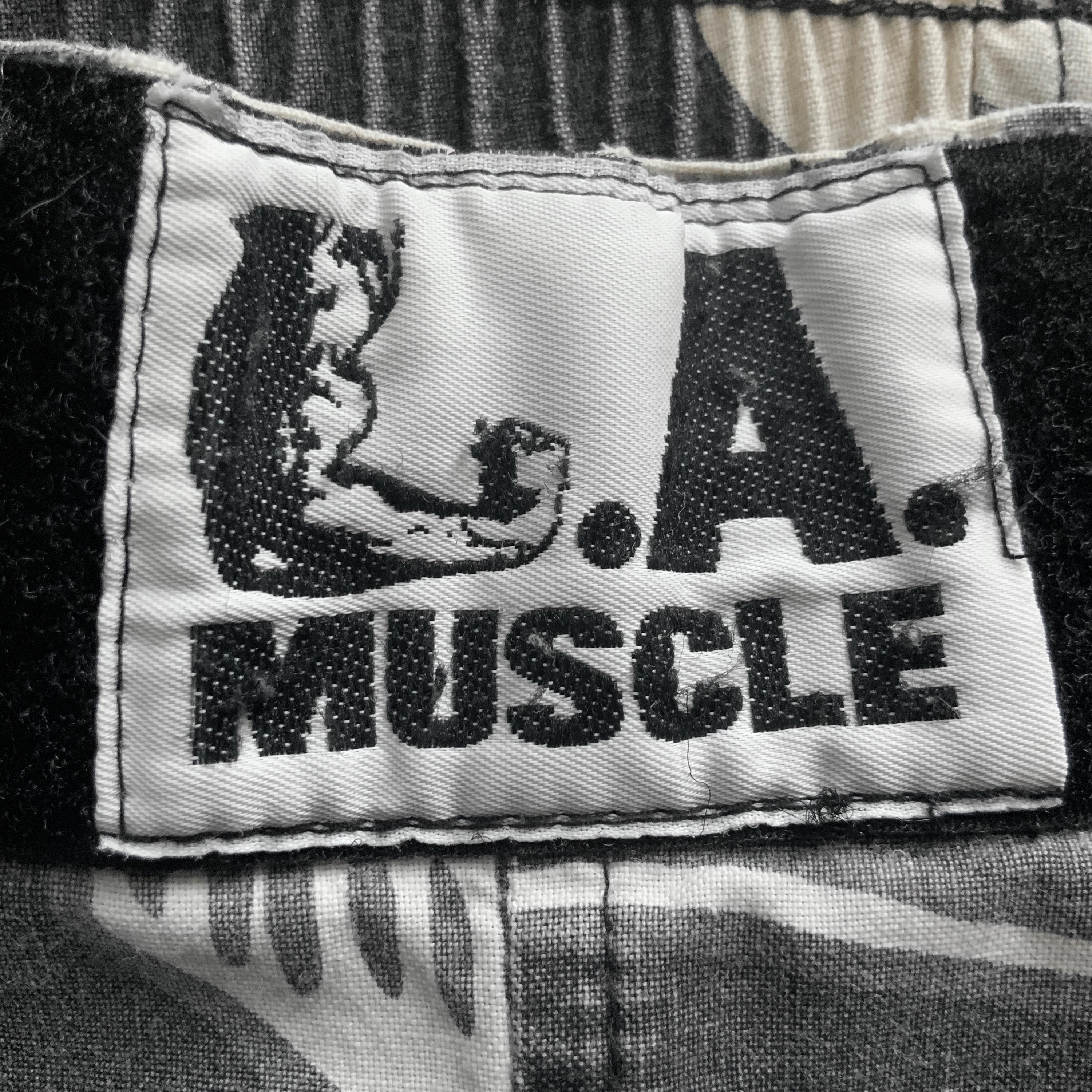 Vintage 80s L.A. Muscle Jimmy'z Skull Print Pants 1980s