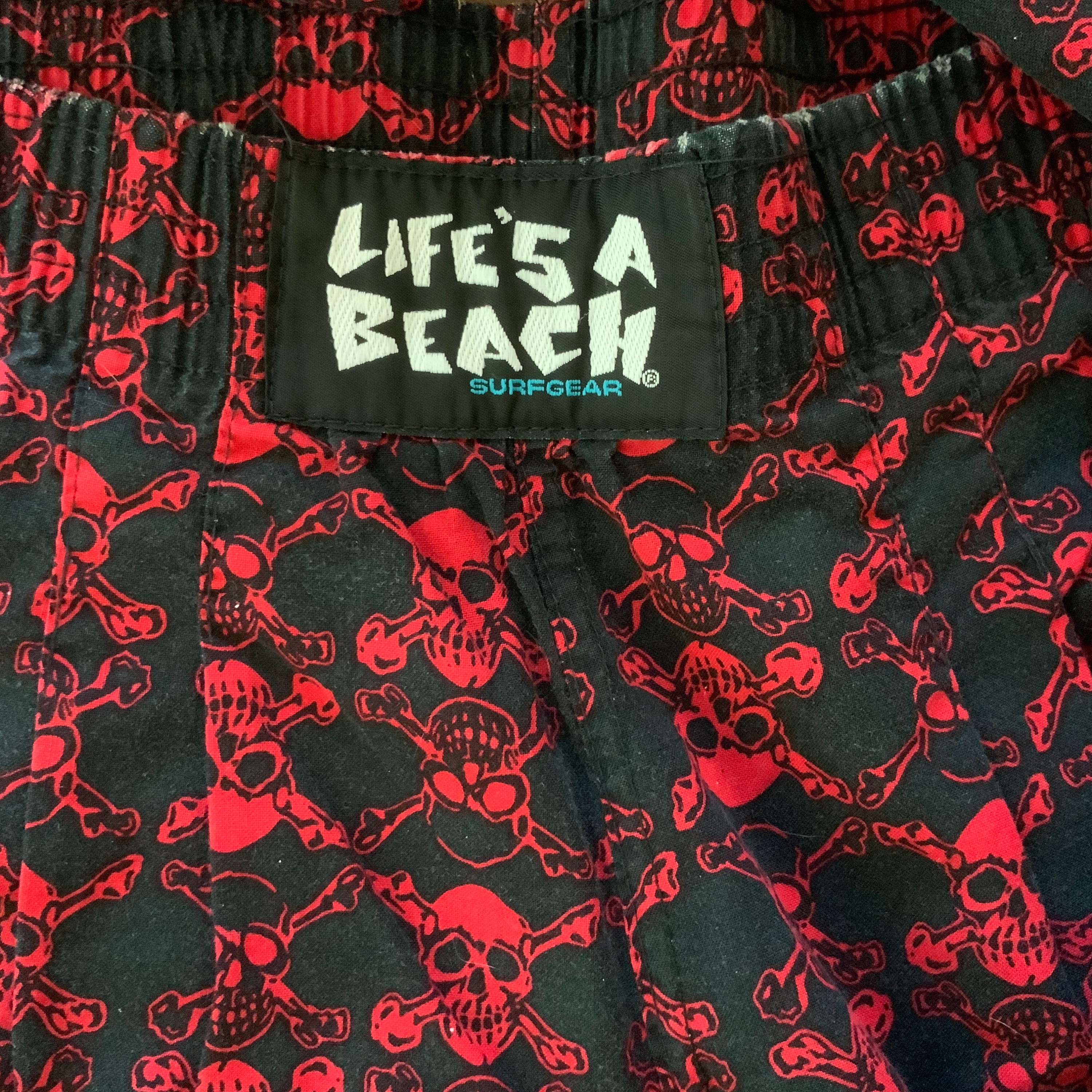 Vintage 80s Lifes A Beach Surfgear Punk Skull Pants 1980s Bad - Etsy