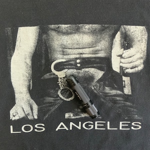 Vintage 90’s Gay Queer Punk Los Angeles T-shirt Bondage Pride 1990s Leather Daddy