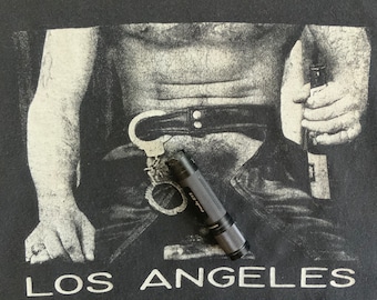 Vintage 90’s Gay Queer Punk Los Angeles T-shirt Bondage Pride 1990s Leather Daddy