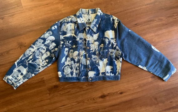 Vintage 90s Jean Paul Gaultier Jeans Jacquard Jean Jacket Vintage 90s Jean Paul Gaultier Jeans Jacquard Jean Jacket