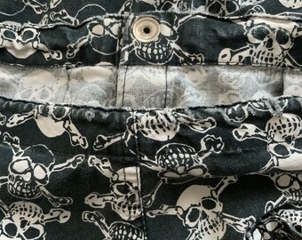 Vintage 80s Life's A Beach Surfgear Punk Skull Shorts 1980s