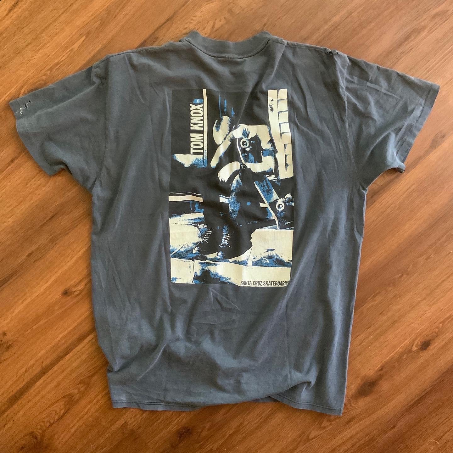 Vintage 80s Santa Cruz Tom Knox Discord Skate T-shirt 1980s Vintage 80s Santa Cruz Tom Knox Discord Skate T-shirt 1980s