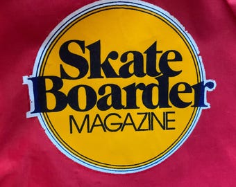 Vintage 70s/80s Skateboarder Magazine Windbreaker- Rare 1970s 1980s Skate History - Skater Punk Jacket