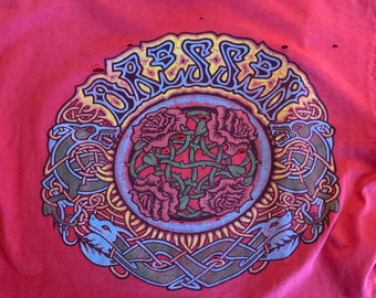 Vintage 80s Santa Cruz Eric Dressen Roses T-Shirt 1980s Cropped Skateboard Shirt