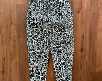 Vintage 80er Jahre Vision Street Wear Crackle Print Hose Alte Geister 1980er Jahre Skate Surf Punk Memphis Milano VSW Skater Hose