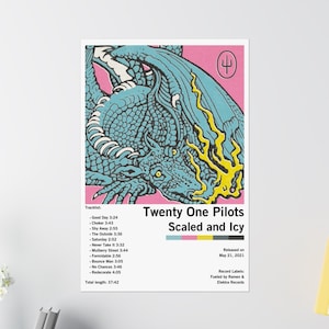 Twenty One Pilots Scaled And Icy Album Poster Custom Album Poster Music Wall Art Album Choose Cover Print Gift For Her UNFRAMED or DIGITAL